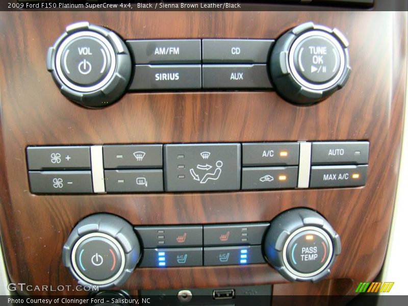 Black / Sienna Brown Leather/Black 2009 Ford F150 Platinum SuperCrew 4x4