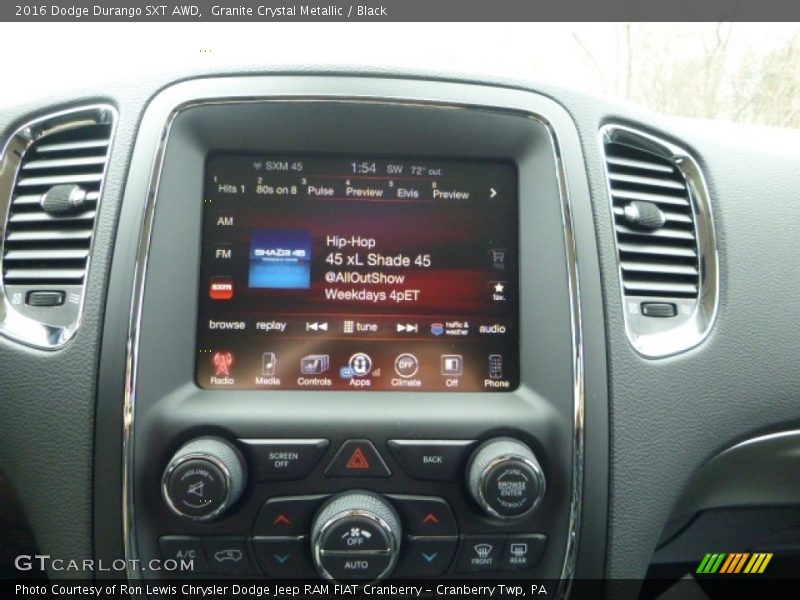 Granite Crystal Metallic / Black 2016 Dodge Durango SXT AWD
