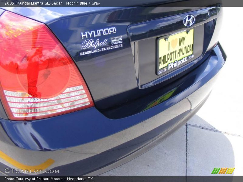 Moonlit Blue / Gray 2005 Hyundai Elantra GLS Sedan