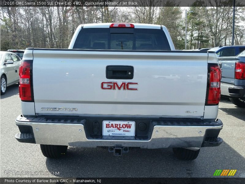 Quicksilver Metallic / Jet Black 2016 GMC Sierra 1500 SLE Crew Cab 4WD