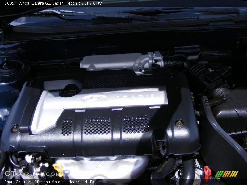 Moonlit Blue / Gray 2005 Hyundai Elantra GLS Sedan