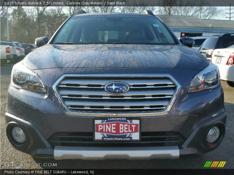 Carbide Gray Metallic / Slate Black 2016 Subaru Outback 2.5i Limited