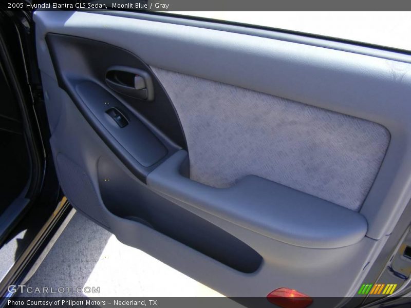 Moonlit Blue / Gray 2005 Hyundai Elantra GLS Sedan