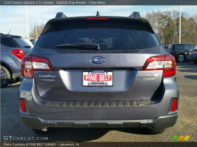 Carbide Gray Metallic / Slate Black 2016 Subaru Outback 2.5i Limited