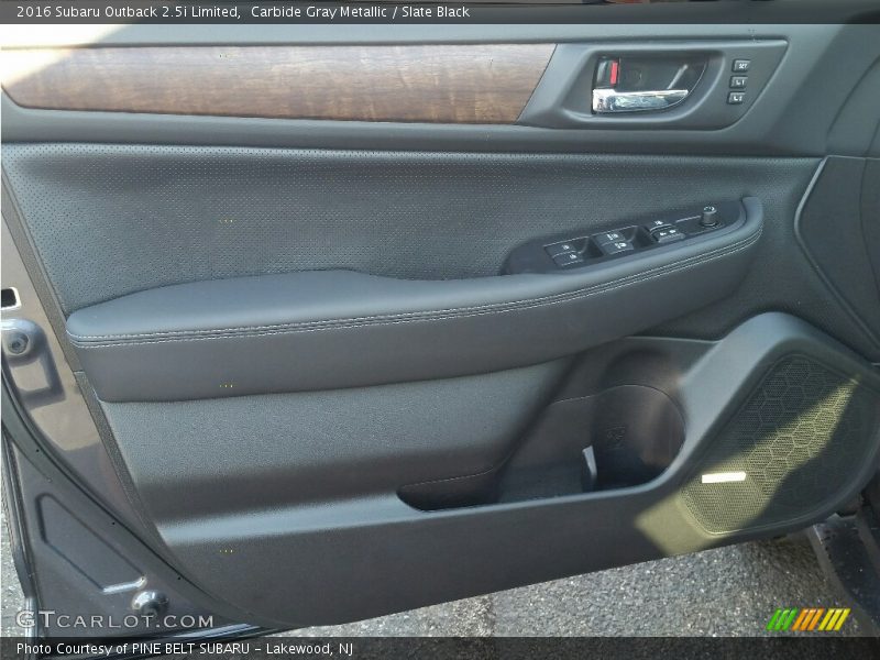 Carbide Gray Metallic / Slate Black 2016 Subaru Outback 2.5i Limited