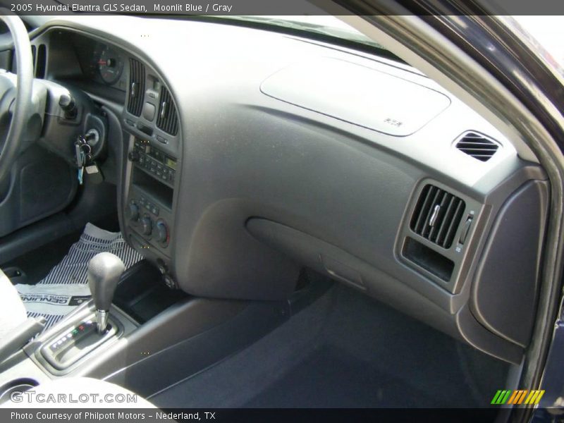 Moonlit Blue / Gray 2005 Hyundai Elantra GLS Sedan