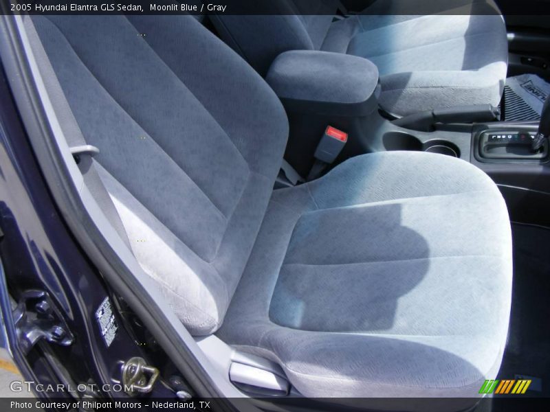 Moonlit Blue / Gray 2005 Hyundai Elantra GLS Sedan