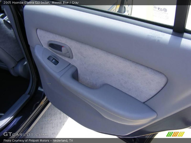 Moonlit Blue / Gray 2005 Hyundai Elantra GLS Sedan