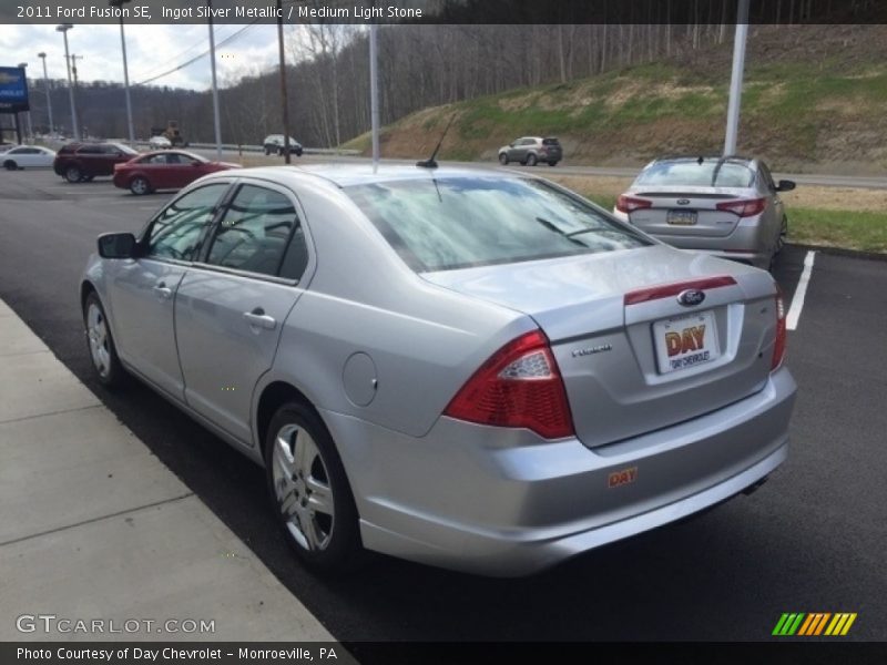 Ingot Silver Metallic / Medium Light Stone 2011 Ford Fusion SE