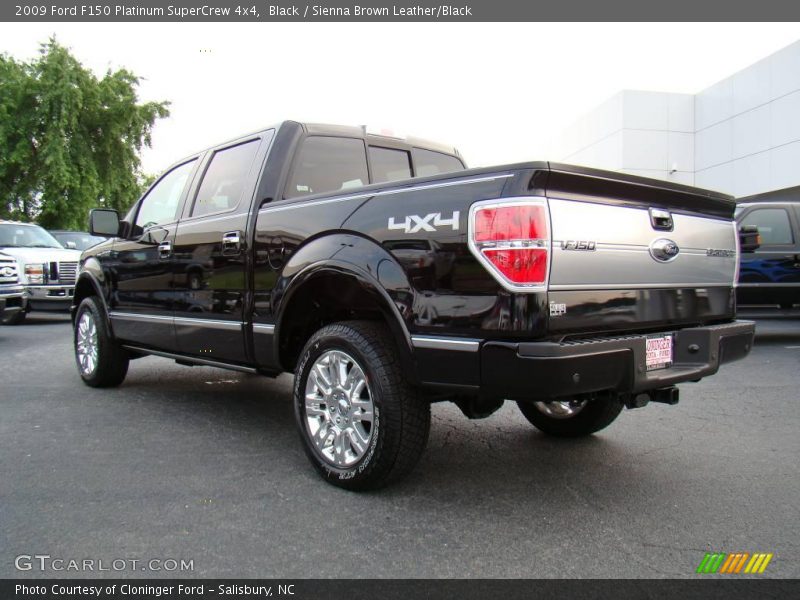 Black / Sienna Brown Leather/Black 2009 Ford F150 Platinum SuperCrew 4x4