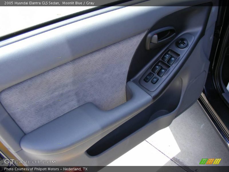 Moonlit Blue / Gray 2005 Hyundai Elantra GLS Sedan
