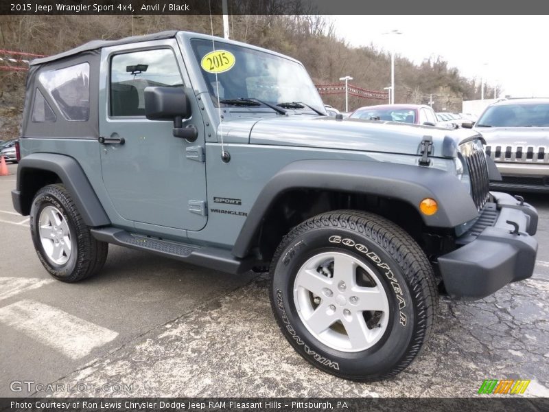 Anvil / Black 2015 Jeep Wrangler Sport 4x4