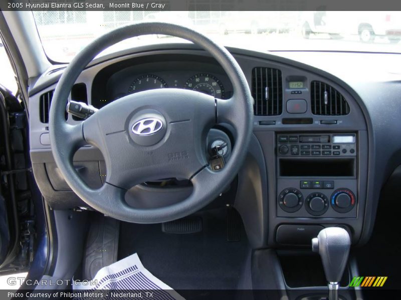 Moonlit Blue / Gray 2005 Hyundai Elantra GLS Sedan
