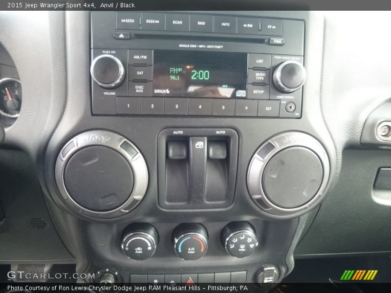 Anvil / Black 2015 Jeep Wrangler Sport 4x4