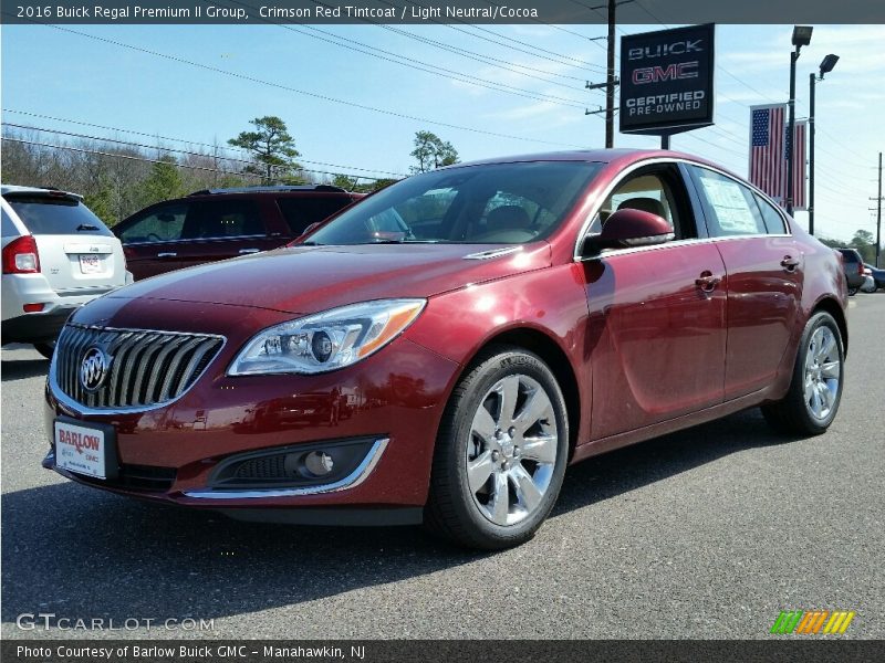 Crimson Red Tintcoat / Light Neutral/Cocoa 2016 Buick Regal Premium II Group