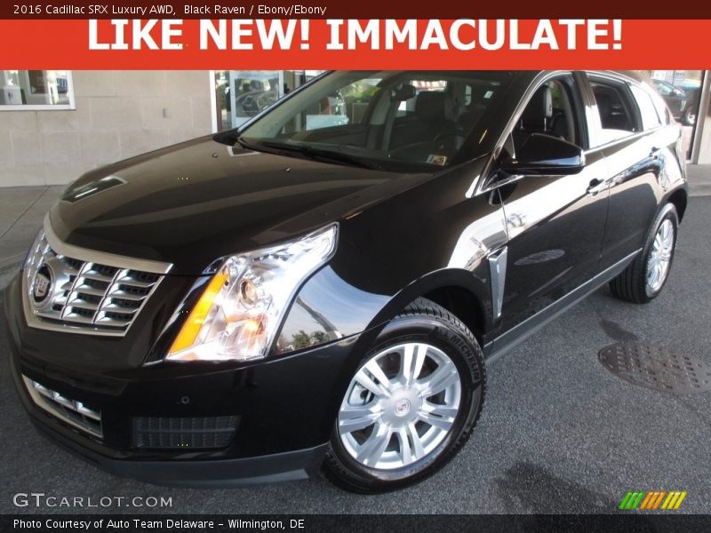 Black Raven / Ebony/Ebony 2016 Cadillac SRX Luxury AWD