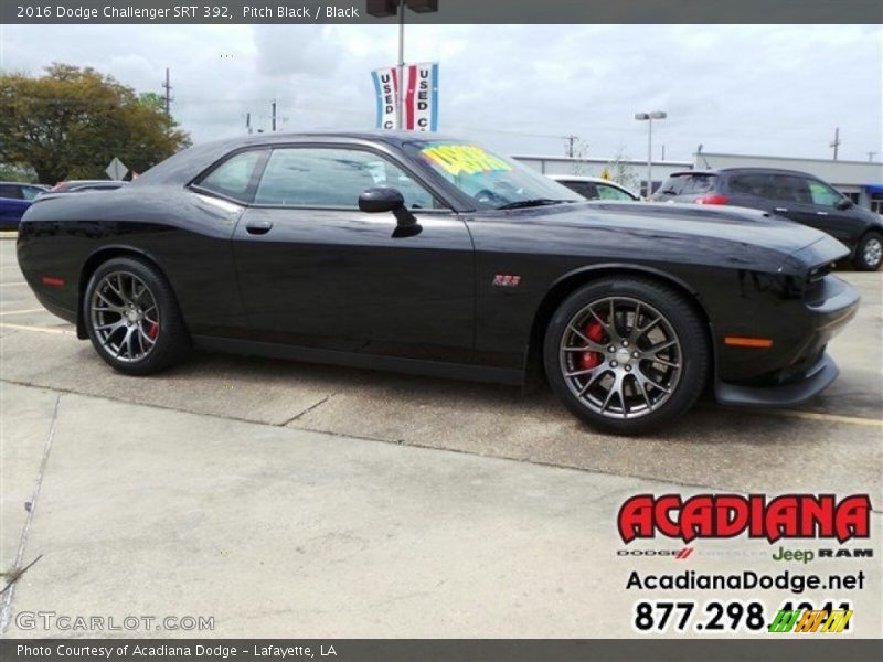 Pitch Black / Black 2016 Dodge Challenger SRT 392