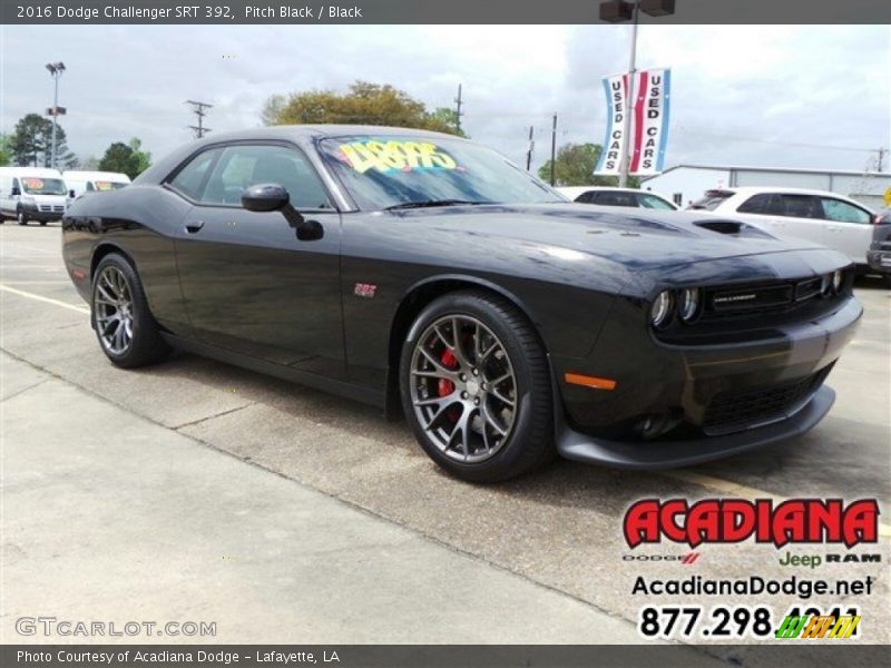 Pitch Black / Black 2016 Dodge Challenger SRT 392