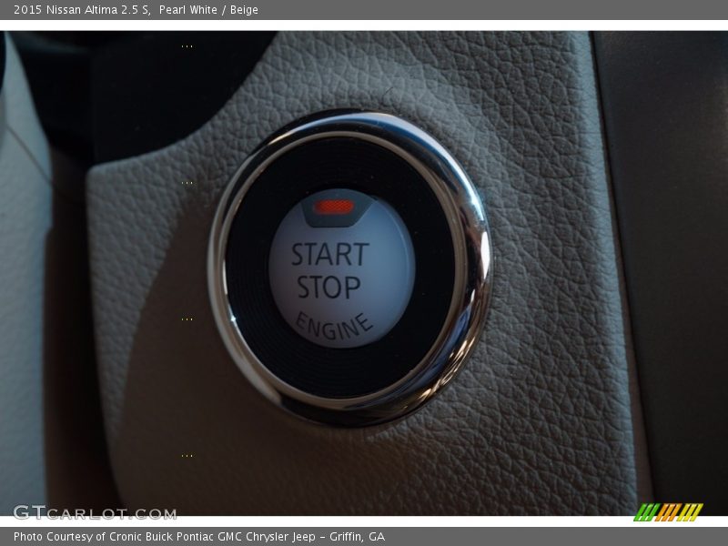 Pearl White / Beige 2015 Nissan Altima 2.5 S
