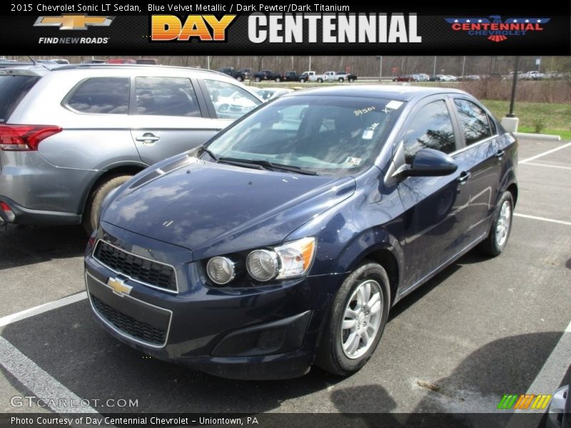 Blue Velvet Metallic / Dark Pewter/Dark Titanium 2015 Chevrolet Sonic LT Sedan