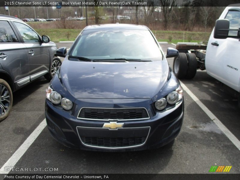 Blue Velvet Metallic / Dark Pewter/Dark Titanium 2015 Chevrolet Sonic LT Sedan