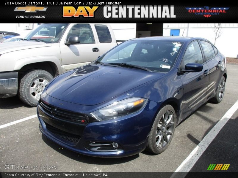 True Blue Pearl Coat / Black/Light Tungsten 2014 Dodge Dart SXT