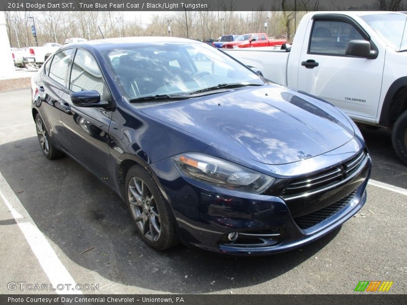 True Blue Pearl Coat / Black/Light Tungsten 2014 Dodge Dart SXT