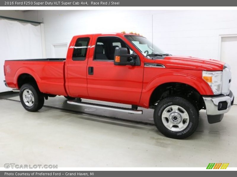 Race Red / Steel 2016 Ford F250 Super Duty XLT Super Cab 4x4