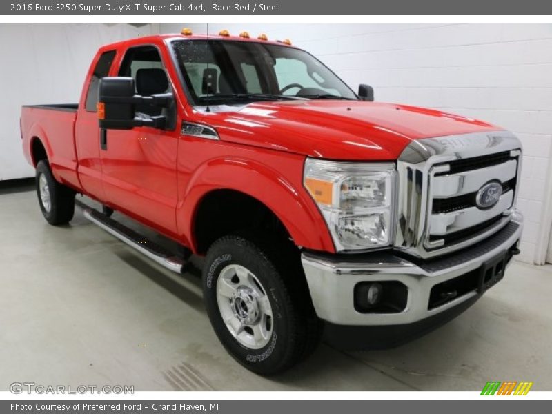 Race Red / Steel 2016 Ford F250 Super Duty XLT Super Cab 4x4