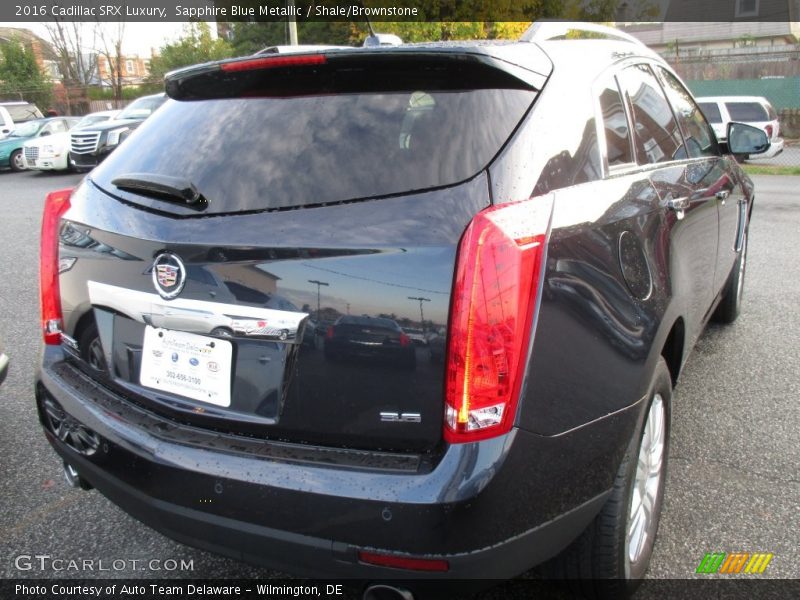 Sapphire Blue Metallic / Shale/Brownstone 2016 Cadillac SRX Luxury