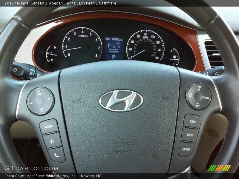 White Satin Pearl / Cashmere 2012 Hyundai Genesis 3.8 Sedan
