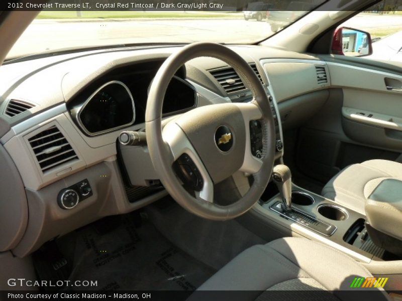 Crystal Red Tintcoat / Dark Gray/Light Gray 2012 Chevrolet Traverse LT