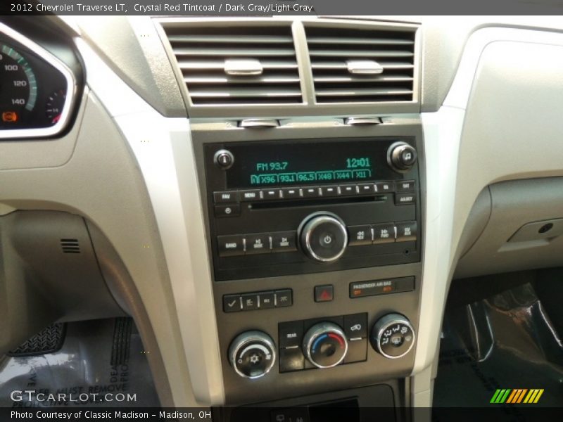 Crystal Red Tintcoat / Dark Gray/Light Gray 2012 Chevrolet Traverse LT