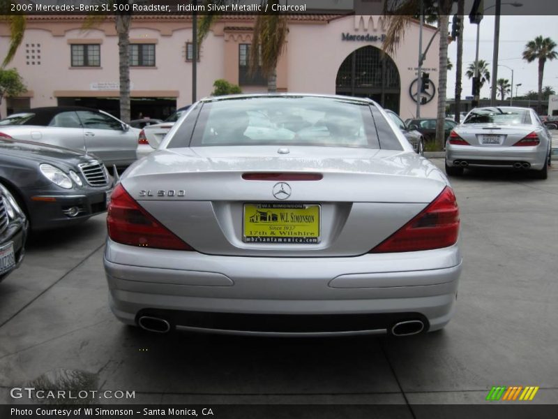 Iridium Silver Metallic / Charcoal 2006 Mercedes-Benz SL 500 Roadster