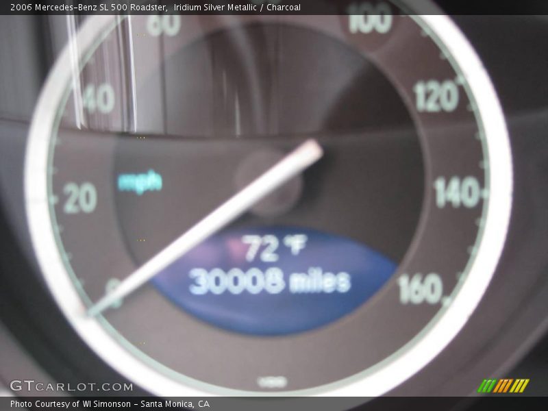 Iridium Silver Metallic / Charcoal 2006 Mercedes-Benz SL 500 Roadster