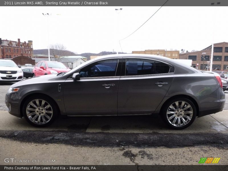 Sterling Gray Metallic / Charcoal Black 2011 Lincoln MKS AWD