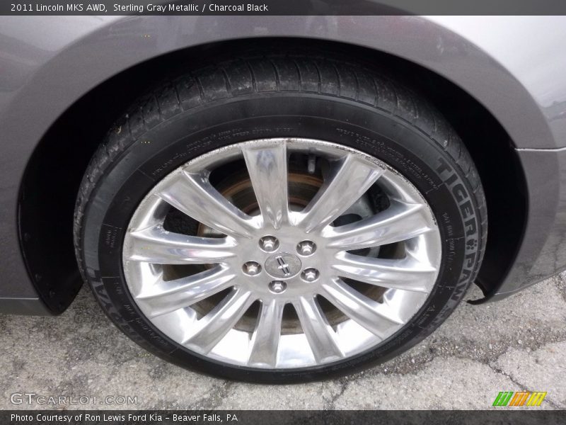 Sterling Gray Metallic / Charcoal Black 2011 Lincoln MKS AWD