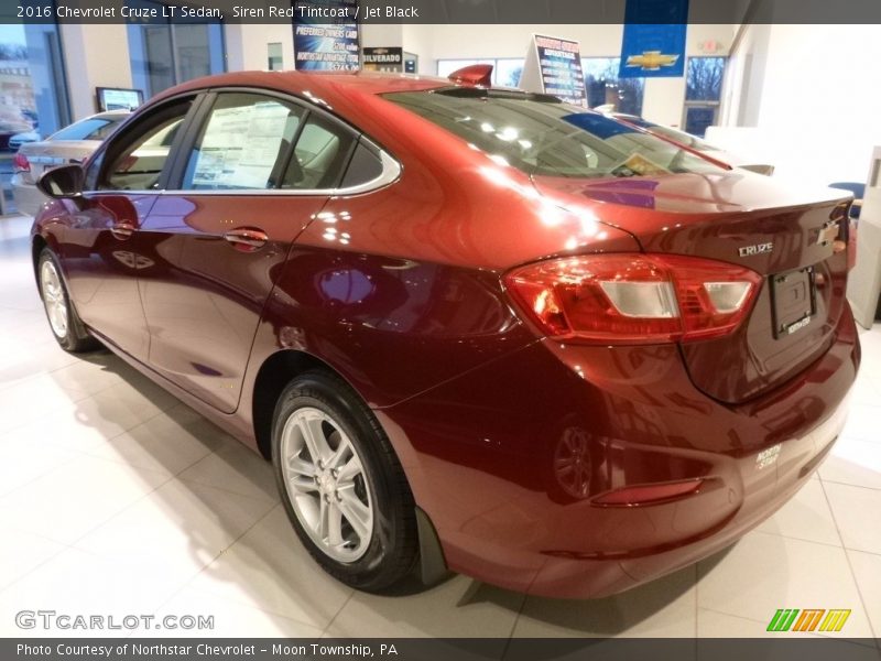 Siren Red Tintcoat / Jet Black 2016 Chevrolet Cruze LT Sedan