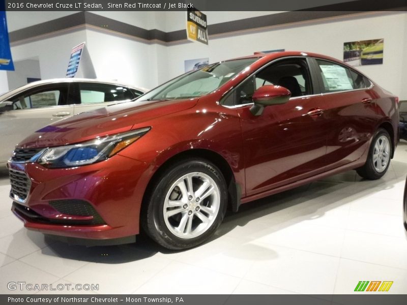 Siren Red Tintcoat / Jet Black 2016 Chevrolet Cruze LT Sedan