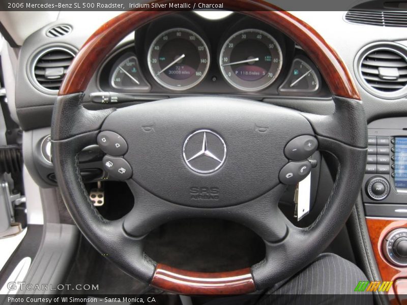 Iridium Silver Metallic / Charcoal 2006 Mercedes-Benz SL 500 Roadster