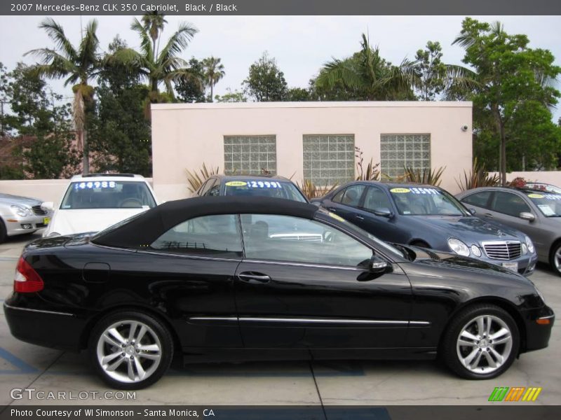 Black / Black 2007 Mercedes-Benz CLK 350 Cabriolet