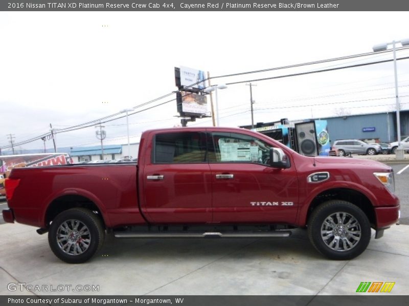  2016 TITAN XD Platinum Reserve Crew Cab 4x4 Cayenne Red