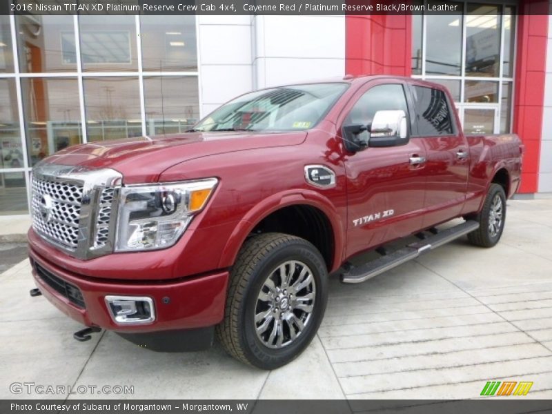 Front 3/4 View of 2016 TITAN XD Platinum Reserve Crew Cab 4x4