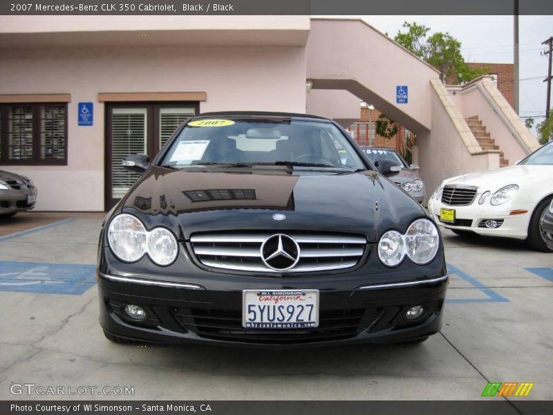 Black / Black 2007 Mercedes-Benz CLK 350 Cabriolet