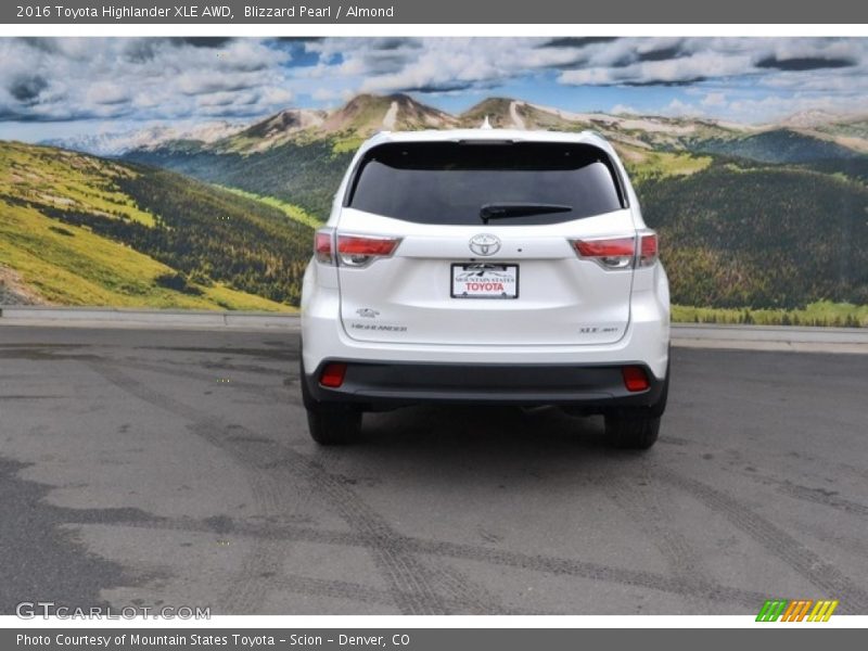 Blizzard Pearl / Almond 2016 Toyota Highlander XLE AWD