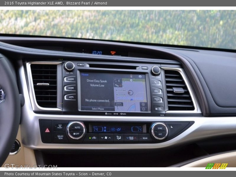 Blizzard Pearl / Almond 2016 Toyota Highlander XLE AWD