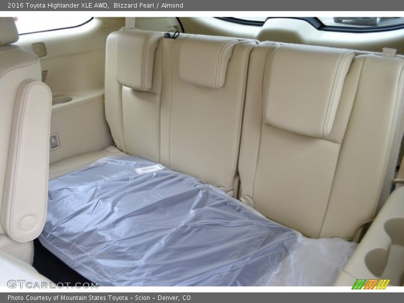 Rear Seat of 2016 Highlander XLE AWD