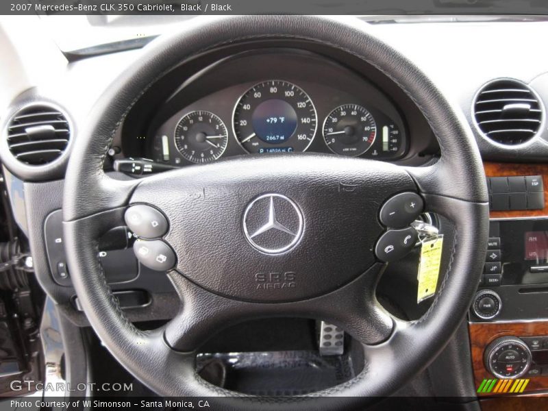 Black / Black 2007 Mercedes-Benz CLK 350 Cabriolet