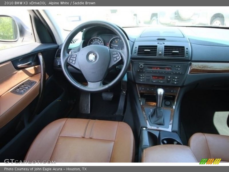 Alpine White / Saddle Brown 2010 BMW X3 xDrive30i