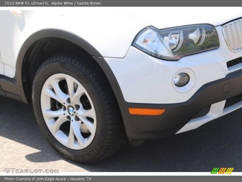Alpine White / Saddle Brown 2010 BMW X3 xDrive30i